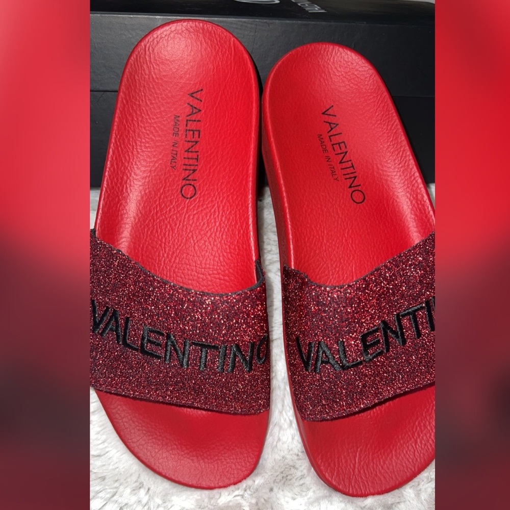 Nib Valentino Ruby Slides Slip Ons Slippers Women… - image 2